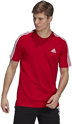 T-shirt essentials 3 bandes pour homme (pack de 1)