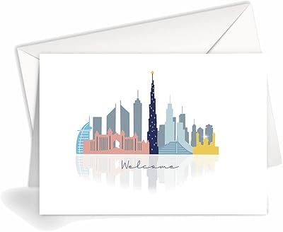 Carte de vœux - bienvenue | émirats arabes unis | l45 | sharethelove