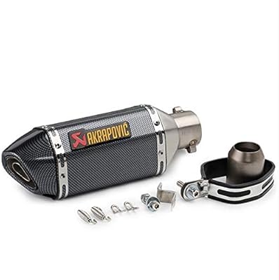 Silencieux d'échappement de moto ledori petit silencieux amovible en acier inoxydable hexagonal