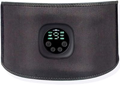 Masseur abdominal stimulateur musculaire ems ceinture de massage par vibrations amincissante