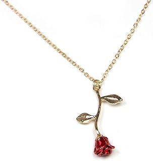 Collier or eargate pour femme rose avec pendentif esthétique bijoux preppy