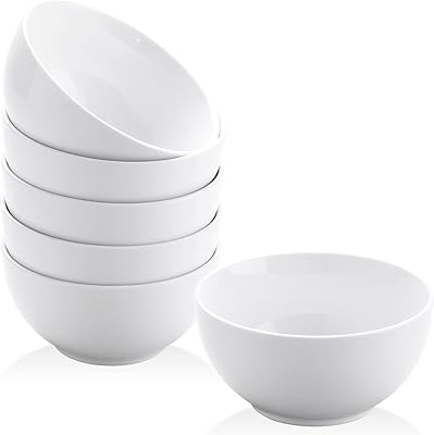 Ensemble de 6 petits bols yidio en céramique blanche bol en porcelaine