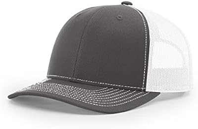 Casquette de baseball richardson 112 trucker osfa taille charbon blanc