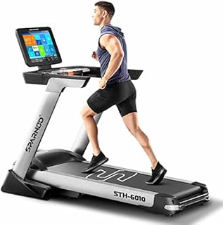 Tapis de course spanod fitness sth-6010 pour usage domestique - écran tactile wifi