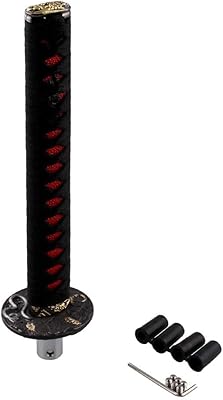 Épée katana ryan star auto parts, épée de samouraï chromée 265 mm, noire
