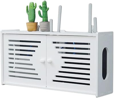 Boîte de rangement murale pour routeur wifi, grande boîte de rangement pour routeur