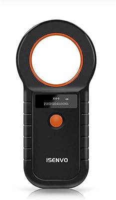 Scanner de micropuce pour animaux de compagnie isenvo lecteur rfid emid rechargeable