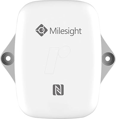 Capteur de température et d'humidité de l'air extérieur milesight em300-th-868m lorawan, gris, 868