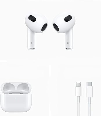 Écouteurs bluetooth sans fil airpods 3e génération pour iphone/samsung/android/ios avec contrôle tactile, suppression