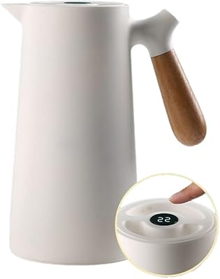 Bouilloire thermique isolée sous vide goodrun de 1 litre avec affichage de la température