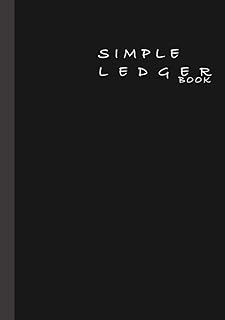 Livre de grand livre simple : 110 pages a5 | grand comptabilité