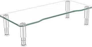 Support de moniteur d'ordinateur à hauteur réglable 56 cm x 24