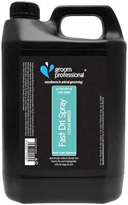 Spray pour animaux à séchage rapide avec parfum rafraîchissant ocean breeze, 4 litres