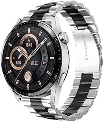 Bracelet de remplacement en acier inoxydable compatible avec huawei watch gt 3 46 mm | huawei runner | huawei watch 3, 3 perles longueur réglable en acier inoxydable. Diaytar : Des prix mini pour un service maxi