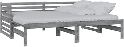 Lit de repos rétractable en bois de pin massif fidaxl pour la maison