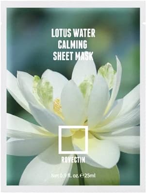 [rovectin] masque en tissu apaisant à l'eau de lotus propre (10 pièces) - enrichi en extrait de fleur de lotus pour une hydratation apaisante longue durée. Diaytar : L'intelligence commerciale au service du client