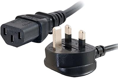 Câble d'alimentation britannique c2g 1 mètre 88512 iecc13 vers bs1363 3 pieds, noir