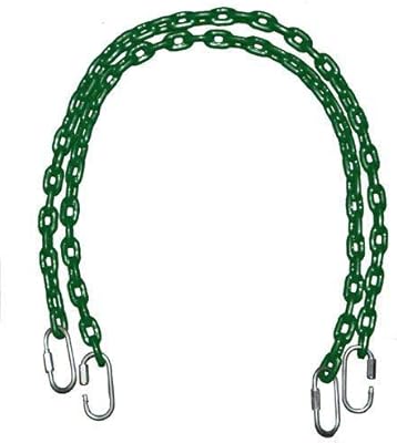 Chaîne robuste avec revêtement en plastique pour balançoire, verte, 150 cm rw-13135g150