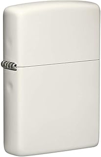 Briquet zippo classic 49193 phosphorescent mat | coupe-vent | lumineux | blanc