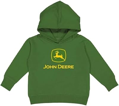 Sweat à capuche vert avec logo john deere pour tout-petits