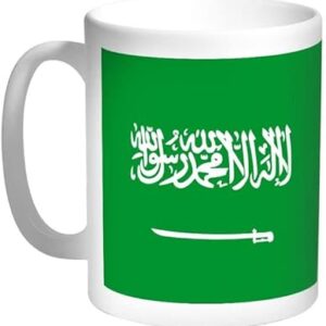 Tasse à café imprimée ryn royaume d'arabie saoudite 11 onces blanc/vert. Votre satisfaction commence ici, sur Diaytar Sénégal