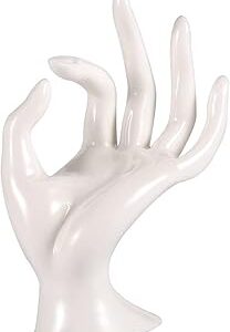 The white shop mannequin polyrésine porte-anneau à main présentoir à bijoux pour l'organisation à domicile. Diaytar : Le choix malin des consommateurs sénégalais