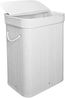 Panier à linge avec couvercle panier en rotin 72 l avec doublure amovible