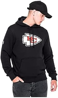 Sweat à capuche new era kansas city chiefs nfl - noir