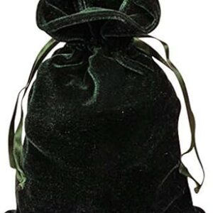 Dés en peluche et sac de tarot hunter green 6x9. Diaytar : Parce que vous méritez le meilleur sans vous ruiner