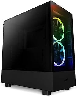 Boîtier de jeu pour ordinateur de taille moyenne nzxt h5 elite atx