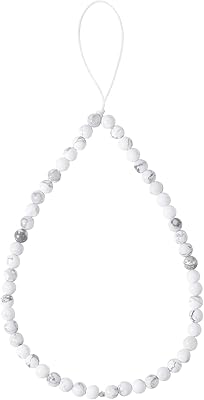 Oaiite perles de pierres précieuses semi-précieuses breloque de téléphone corde de téléphone portable