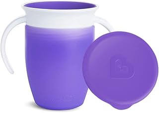 Tasse munchkin miracle trainer avec couvercle, paquet de 1 7oz/207ml - violet
