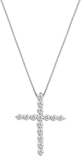 Ensemble de pendentifs croix en diamants cultivés en laboratoire de 1/6 carat