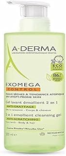 A-derma exomega control gel nettoyant hydratant 2-en-1 500 ml