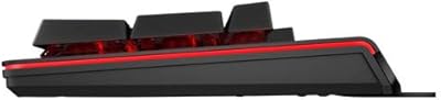 Clavier de jeu filaire usb hp 1100 omen, noir et rouge