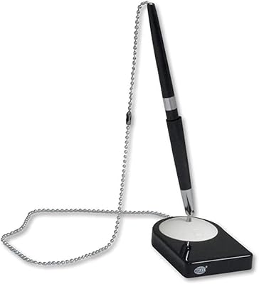 Stylo de table fis avec base en plastique fsbp-04 noir