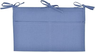Sac de rangement suspendu au chevet du lit en lin yaman pour enfants