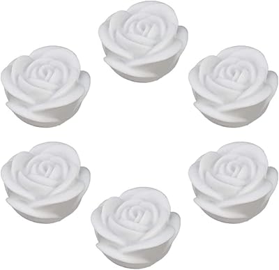 Elecdon veilleuse rose à couleur changeante, 6 bougies flottantes led, lanterne rose colorée