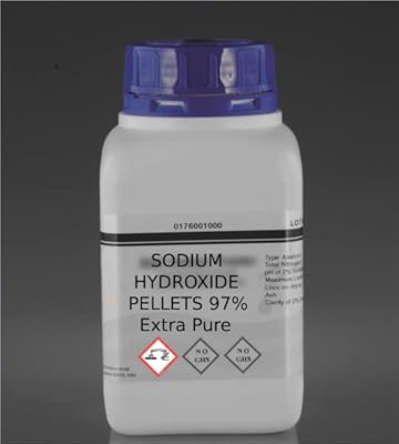 500 grammes de granulés d'hydroxyde de sodium très purs à base de soude