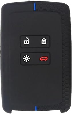 Coque de clé de voiture en silicone nid d'abeille happy it pour renault