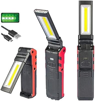 Lampe de travail led rechargeable windfire, lampe de poche ultra lumineuse avec base
