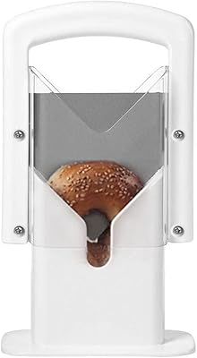 Guillotine trancheuse à bagel generalia avec universelle en plastique blanc et acier