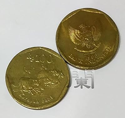 Pièces indonésiennes 1996 100 rupiah cuivre nickel ancienne version indonésienne pièce