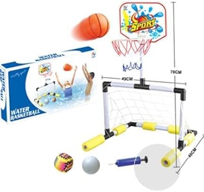 Max strength ensemble de jeu de basket-ball de piscine 2 en 1 ensemble