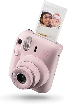 Appareil photo instantané instax mini 12, exposition automatique avec objectif selfie intégré, rose