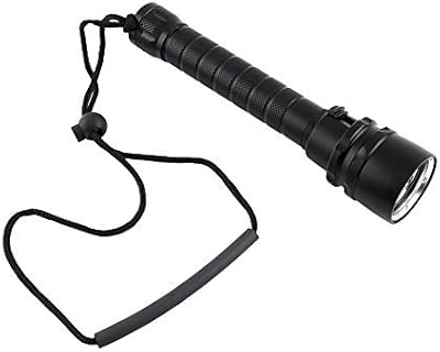 Lampe de poche tactique de plongée à led étanche 8 000 lumens, batterie