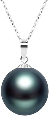 Colliers de perles noires de tahiti pour femme fille et épouse avec pendentif