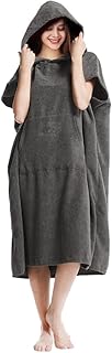 Serviette poncho à langer pour adulte surf beach avec sweat capuche très absorbant