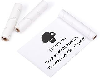Papier autocollant thermique blanc fomimo 110 mm compatible avec l'imprimante de poche