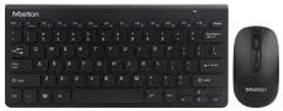 Ensemble clavier et souris sans fil mini 4000 noir 2,4 go en anglais